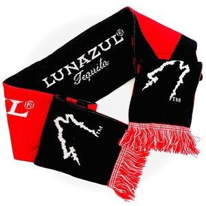 NEW!! Lunazul Tequila Black and Red Scarf